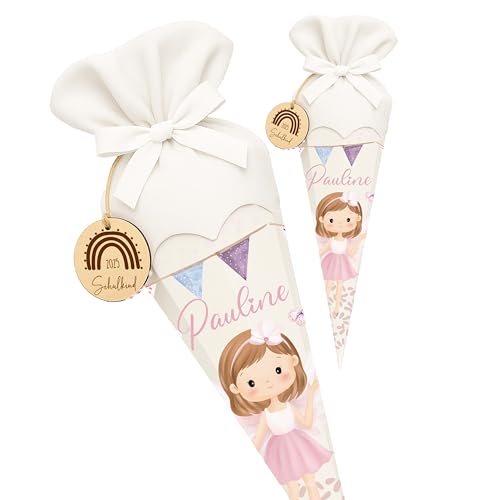 Kidsmood - Personalisierte Schultüte Mädchen & Jungen mit Schulkind Holzschild & Stoff | Zuckertüte Rohling, Schultüte Bastelset zur Einschulung 2025 Kinder | Einschulingsgeschenke mit Namen Kidsmood - Personalisierte Schultüte Mädchen & Jungen mit Schulkind Holzschild & Stoff | Zuckertüte Rohling, Schultüte Bastelset zur Einschulung 2025 Kinder | Einschulingsgeschenke mit Namen von Kidsmood