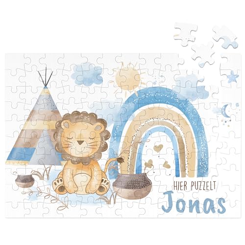 Personalisiertes Kinderpuzzle mit Namen – Spielzeug Puzzle mit 192 Teile – Geschenk Mädchen zum Geburtstag & Taufgeschenk – Kleine Geschenke für Kinder & personalisierte Geschenke Baby von Kidsmood