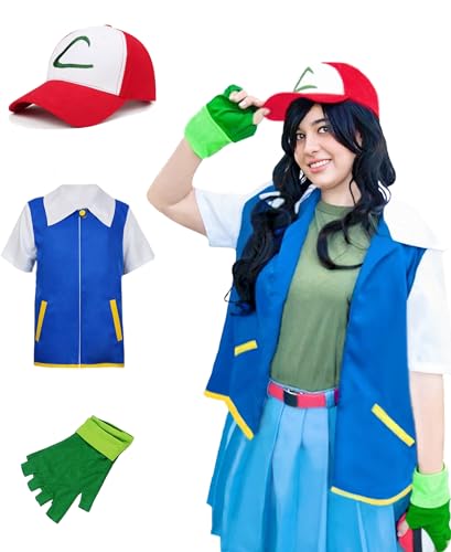 Kidukso Lustiger Trainer Cosplay Kostüm Unisex Trainer Hoodie Halloween Weihnachten Kostüm Jacke Handschuhe Hut Sets für Erwachsene Damen Herren Blau, Medium von Kidukso