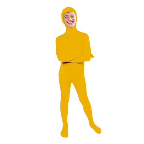 Ganzkörper-Kostüm, Gelb, Größe 3XL, origineller Body für Erwachsene und Kinder, super Stretch-Anzug, ideal für DIY-Party-Outfit, Halloween, Cosplay, Fasching, für Damen und Herren Ganzkörper-Kostüm, Gelb, Größe 3XL, origineller Body für Erwachsene und Kinder, super Stretch-Anzug, ideal für DIY-Party-Outfit, Halloween, Cosplay, Fasching, für Damen und Herren von Kiduoua