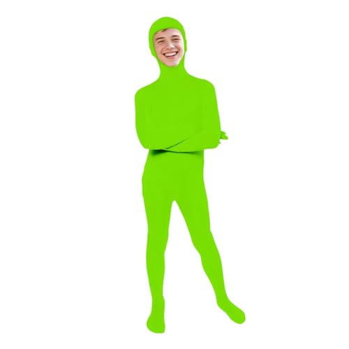 Ganzkörper-Kostüm, Hellgrün, Größe XL, origineller Body für Erwachsene und Kinder, super Stretch-Anzug, ideal für DIY-Party-Outfit, Halloween, Cosplay, Kostüm, für Damen und Herren Ganzkörper-Kostüm, Hellgrün, Größe XL, origineller Body für Erwachsene und Kinder, super Stretch-Anzug, ideal für DIY-Party-Outfit, Halloween, Cosplay, Kostüm, für Damen und Herren von Kiduoua