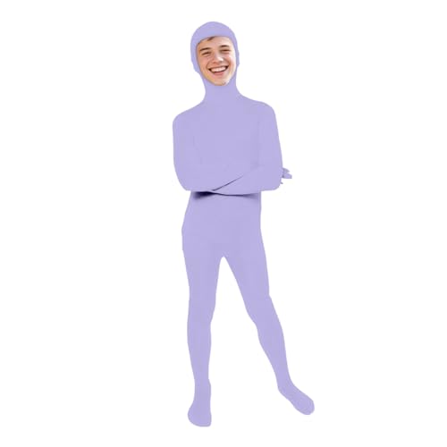 Ganzkörper-Kostüm, Hellviolett, Größe S, origineller Body für Erwachsene und Kinder, super Stretch-Anzug, ideal für DIY-Party-Outfit, Halloween, Cosplay, Fasching, für Damen und Herren Ganzkörper-Kostüm, Hellviolett, Größe S, origineller Body für Erwachsene und Kinder, super Stretch-Anzug, ideal für DIY-Party-Outfit, Halloween, Cosplay, Fasching, für Damen und Herren von Kiduoua