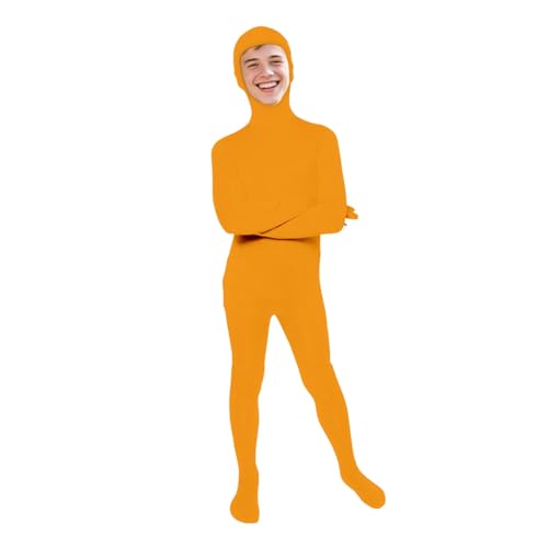 Ganzkörper-Kostüm, Orange, L, origineller Body für Erwachsene und Kinder, super Stretch-Anzug, ideal für DIY-Party-Outfit, Halloween, Cosplay, Fasching, für Damen und Herren Ganzkörper-Kostüm, Orange, L, origineller Body für Erwachsene und Kinder, super Stretch-Anzug, ideal für DIY-Party-Outfit, Halloween, Cosplay, Fasching, für Damen und Herren von Kiduoua