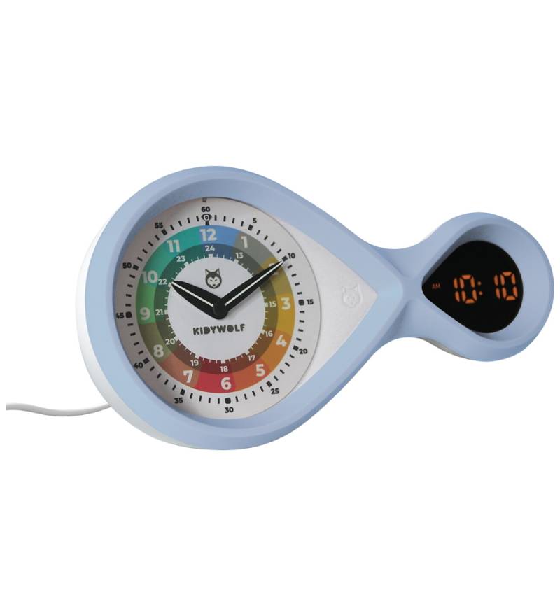 Kidywolf Wecker - Analog/Digital - Kidya Alarm - Blau - Kidywolf - One Size - Nachtlicht Kidywolf Wecker - Analog/Digital - Kidya Alarm - Blau - Kidywolf - One Size - Nachtlicht von Kidywolf