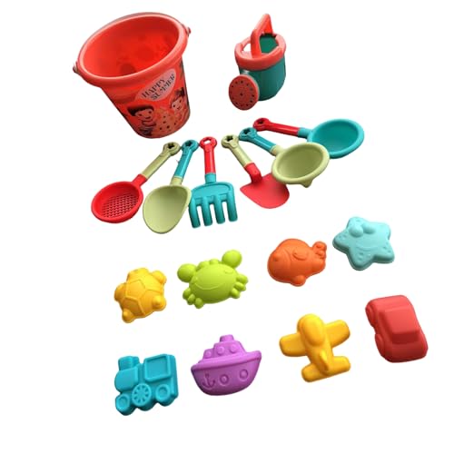 14/16pcs Strand Sandspielzeugset Für Kinder Mit Eimer Bewässerung Dose Schaufel Und Meerestierformen Für Kreatives Sandspiel von KieTeiiK