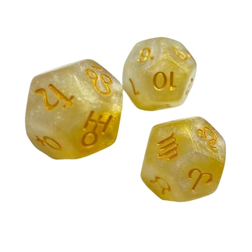 3pcs 12-seitige Glitzer Wahrsagungswürfel Für Astrologys Enthusiasten Bietet Ausgewogen 3pcs 12-seitige Glitzer Wahrsagungswürfel Für Astrologys Enthusiasten Bietet Ausgewogen von KieTeiiK