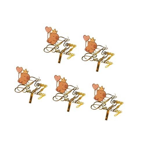 5pcs Acryltierkuchen Cupcakes Ornament Cartoon Tiergeburtstagsfeier Dekoration Für Kinder Erwachsene Ertragen Acryl Capybara Kuchen 5pcs Acryltierkuchen Cupcakes Ornament Cartoon Tiergeburtstagsfeier Dekoration Für Kinder Erwachsene Ertragen Acryl Capybara Kuchen von KieTeiiK