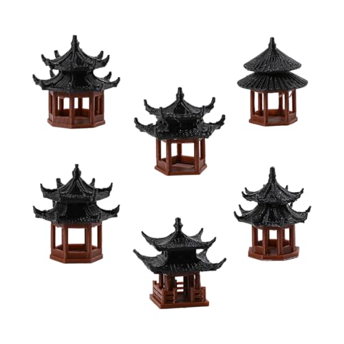 KieTeiiK Exquisitiert Chinesische Architekturmodelle Puzzle Dekorative Kunst Pagode Statuen Für Home Office Display Bildungsarchitektur Set von KieTeiiK