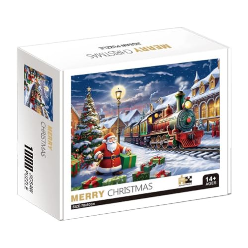 Festliches Weihnachtspuzzle 1000 Teile HighLevel Puzzle Stadtansicht Papierpuzzle DIY Ölgemälde Stressspielzeug Für Erwachsene 1000 Teile Puzzle von KieTeiiK