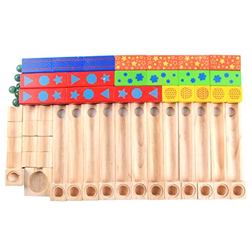 Holz Kugelbahn Für Kinder Alter Von 4–8 Jahren Holzbausteine Spielzeug Und Konstruktion Für Spielset Marmorbahn Spiel Spielzeug Marmorbahn Blöcke Spielzeug von KieTeiiK