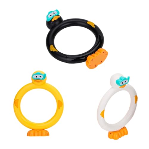 KieTeiiK 3PCS Cartoon Ducktauchringe Spielzeug Sinkende Pool Für Unterwasserateminhalte Training Und Schwimmkenntnisentwicklung Unterwasser Sinken KieTeiiK 3PCS Cartoon Ducktauchringe Spielzeug Sinkende Pool Für Unterwasserateminhalte Training Und Schwimmkenntnisentwicklung Unterwasser Sinken von KieTeiiK