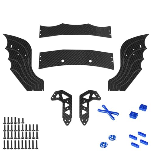 KieTeiiK Auto Chassis Schutz Vorne/seitlich Chassis Unterfahrschutz Metallpanzerungen Heckflügel Für ARRMA 1/7 Fernbedienung Autozubehör Fernbedienungsauto Teil 1/7 von KieTeiiK