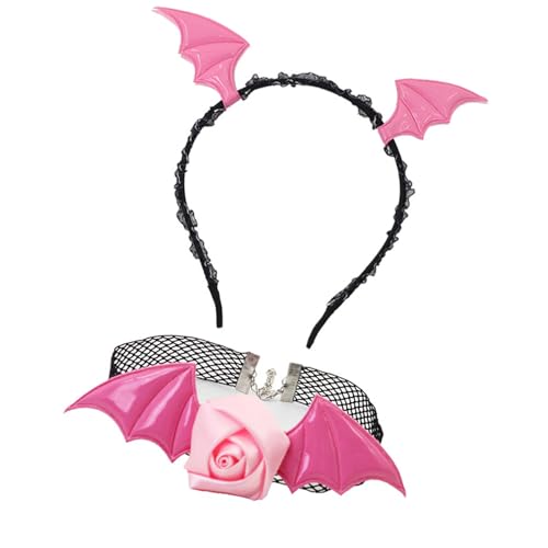 KieTeiiK Devil Bat Stirnband Spitze Choker Halloween Cosplay Party Accessoires Erwachsene Frauen Männer Halloween Devil Kostüm Set Devil Bat Stirnband KieTeiiK Devil Bat Stirnband Spitze Choker Halloween Cosplay Party Accessoires Erwachsene Frauen Männer Halloween Devil Kostüm Set Devil Bat Stirnband von KieTeiiK