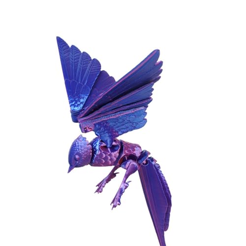 KieTeiiK Flexible Gelenke Artikulierte Zappelspielzeug Desktop Haustier Dekore 3Dimensional Bedrucktes Schwalbenrealistische Vogelfiguren Realistische Haarlose Figuren Statuen von KieTeiiK
