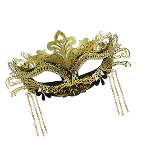 KieTeiiK Strasssteine Fringe Masquerade Halbgesichtsabdeckung Elegant Elegant Leichte Kostümzubehör Für Partysmaske Für Fotografen KieTeiiK Strasssteine Fringe Masquerade Halbgesichtsabdeckung Elegant Elegant Leichte Kostümzubehör Für Partysmaske Für Fotografen von KieTeiiK