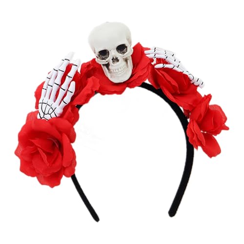 KieTeiiK Tag Der Deads Kostümzubehör Dias Des Los Muerto Frauen Halloween Cosplay Blumenkronen Stirnbandzuckerschädelkostüm Accessoires KieTeiiK Tag Der Deads Kostümzubehör Dias Des Los Muerto Frauen Halloween Cosplay Blumenkronen Stirnbandzuckerschädelkostüm Accessoires von KieTeiiK