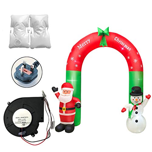 KieTeiiK Toys,Weihnachten aufblasbares LED-Licht Weihnachtsmann Schneemann Bogen Dekoration aufblasbares Outdoor-Spielzeug von KieTeiiK