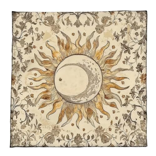 KieTeiiK Velvets Tarots Lesen Stoff Okkulte Symbole Künstlerische Velvets Wahrsagerungsmatten Spirituelle Praxis Accessoire Durabilität Tarottuch Tuch von KieTeiiK