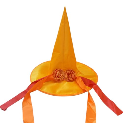 KieTeiiK Waschmaschine Witchhut Mit Spitzer Halloween Party Kopfbedeckung Für Gruselige Outfits Gruppenaktivitäten Und Festival Fun Fabric Hexenhut von KieTeiiK