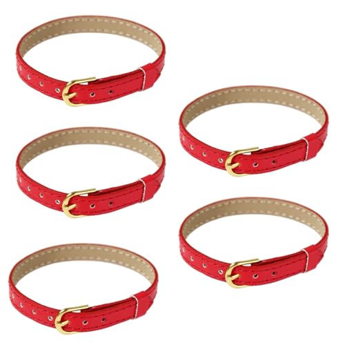 Set Von 5 PU Riemen Für Modell Taillengürtel Einstellbares Riemenlänge Design Fotografie Requisiten Mehrstil Kompatible Puppenbänder von KieTeiiK