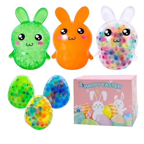 Squeeze Rabbit Toy HappyEaster Rabbit Stress Relief Bead Ball Spielzeug Für Autistische Kinder Stress Und Anspannung Beseitigen Zappeln Squeeze Toy von KieTeiiK