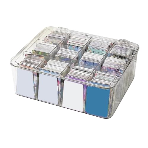 Transparente Anime Kartenbox Mit 6/8/12 Slots Deckel Für Kids Collector Speicher Und Display Kartenspeicherbox von KieTeiiK