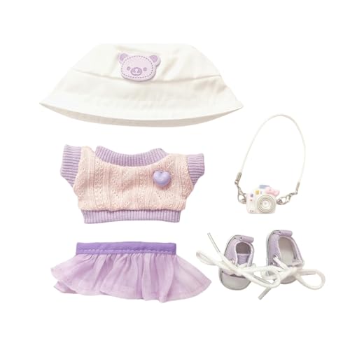 17cm Plüsch Bekleidung, 5 Stück Kuscheltier Kleidung Outfit nur Bekleidungs Zubehör, Niedliches Mini Kuscheltier Outfit mit DIY Pullover Hoodie Bekleidungszubehör Mini Puppen Bekleidung Set 17cm Plüsch Bekleidung, 5 Stück Kuscheltier Kleidung Outfit nur Bekleidungs Zubehör, Niedliches Mini Kuscheltier Outfit mit DIY Pullover Hoodie Bekleidungszubehör Mini Puppen Bekleidung Set von Kielsjajd