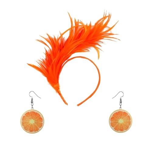 Kielsjajd Karneval Kostüm Damen - Haarreif Orange Kostüm Damen Orangen Ohrringe Früchte Tropfen Ohrringe + Feder Mode Haarbänder Karneval Kostüm Zubehör für Karneval Fasching Früchte Kostüm Kielsjajd Karneval Kostüm Damen - Haarreif Orange Kostüm Damen Orangen Ohrringe Früchte Tropfen Ohrringe + Feder Mode Haarbänder Karneval Kostüm Zubehör für Karneval Fasching Früchte Kostüm von Kielsjajd