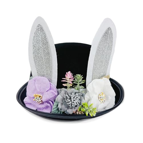 Osterhasen Kostüm, Ostermütze mit Hasenohren, Lustige Osterhasenmütze , Hasenohren Zylinder Samt für Erwachsene, Kaninchenzylinder,Plüschmütze für Kostüme und Dekorationen zur Osterparty (Schwarz) Osterhasen Kostüm, Ostermütze mit Hasenohren, Lustige Osterhasenmütze , Hasenohren Zylinder Samt für Erwachsene, Kaninchenzylinder,Plüschmütze für Kostüme und Dekorationen zur Osterparty (Schwarz) von Kielsjajd