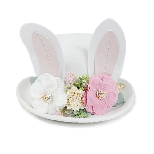Osterhasen Kostüm, Ostermütze mit Hasenohren, Lustige Osterhasenmütze , Hasenohren Zylinder Samt für Erwachsene, Kaninchenzylinder,Plüschmütze für Kostüme und Dekorationen zur Osterparty (Weiß) Osterhasen Kostüm, Ostermütze mit Hasenohren, Lustige Osterhasenmütze , Hasenohren Zylinder Samt für Erwachsene, Kaninchenzylinder,Plüschmütze für Kostüme und Dekorationen zur Osterparty (Weiß) von Kielsjajd