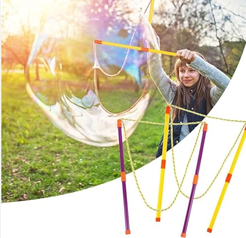 Kievano Riesenseifenblasen Stab – Teleskopische Seifenblasen Stäbe für Kinder & Erwachsene, Leicht Tragbar, Ideal für Garten, Strand und Outdoor-Spaß – Set mit 2 Blasenstäben Kievano Riesenseifenblasen Stab – Teleskopische Seifenblasen Stäbe für Kinder & Erwachsene, Leicht Tragbar, Ideal für Garten, Strand und Outdoor-Spaß – Set mit 2 Blasenstäben von Kievano