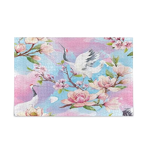 Kigai Aquarell Kirsch- und Vogel-Puzzles für Erwachsene und Kinder, 1000 Teile, Holz-Puzzles, glückliche Familienspiele, ideal Kigai Aquarell Kirsch- und Vogel-Puzzles für Erwachsene und Kinder, 1000 Teile, Holz-Puzzles, glückliche Familienspiele, ideal von Kigai
