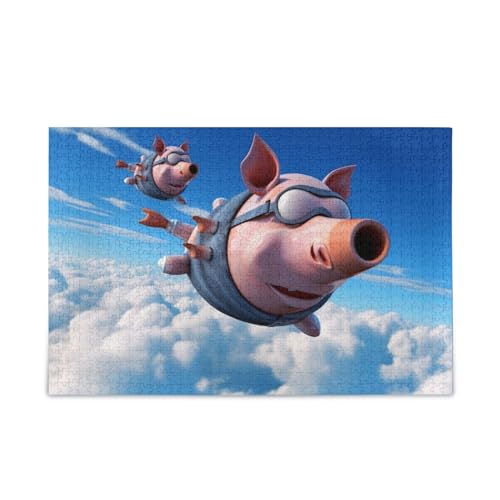 Kigai Flying Pig 1000 Teile Holzpuzzle für Erwachsene Teens Kinder, lustiges Familienspiel für Urlaub Spielzeug Geschenk Heimdekoration g361972368p454c489s971 Kigai Flying Pig 1000 Teile Holzpuzzle für Erwachsene Teens Kinder, lustiges Familienspiel für Urlaub Spielzeug Geschenk Heimdekoration g361972368p454c489s971 von Kigai