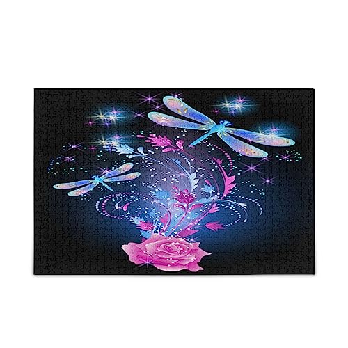 Kigai Libelle Pink Rose 1000 Teile Holzpuzzle für Erwachsene Teenager Kinder, lustiges Familienspiel für Urlaub, Spielzeug, Geschenk, Heimdekoration Kigai Libelle Pink Rose 1000 Teile Holzpuzzle für Erwachsene Teenager Kinder, lustiges Familienspiel für Urlaub, Spielzeug, Geschenk, Heimdekoration von Kigai