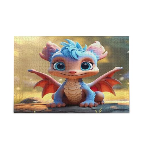 Kigai Niedlicher Drache 1000 Teile Holzpuzzle für Erwachsene, Teenager, Kinder, lustiges Familienspiel für Urlaub, Spielzeug, Geschenk, Heimdekoration Kigai Niedlicher Drache 1000 Teile Holzpuzzle für Erwachsene, Teenager, Kinder, lustiges Familienspiel für Urlaub, Spielzeug, Geschenk, Heimdekoration von Kigai