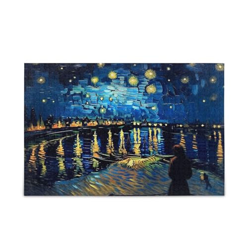 Kigai Sternennacht, 1000 Teile Holzpuzzle für Erwachsene, Teenager, Kinder, lustiges Familienspiel für Urlaub, Spielzeug, Geschenk, Heimdekoration Kigai Sternennacht, 1000 Teile Holzpuzzle für Erwachsene, Teenager, Kinder, lustiges Familienspiel für Urlaub, Spielzeug, Geschenk, Heimdekoration von Kigai