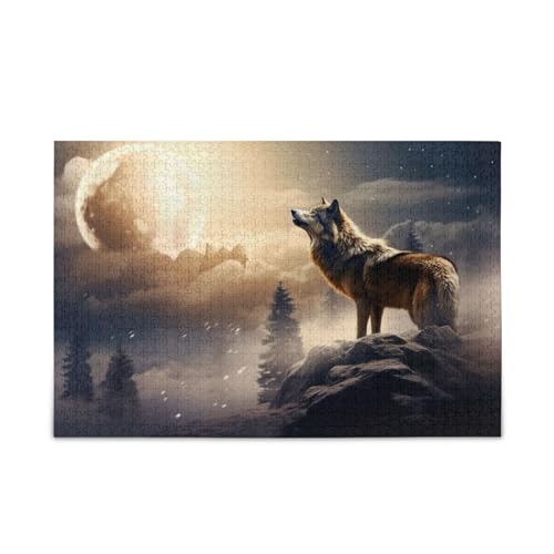 Kigai Wolf 1000 Teile Holzpuzzle für Erwachsene, Teenager, Kinder, lustiges Familienspiel für Urlaub, Spielzeug, Geschenk, Heimdekoration Kigai Wolf 1000 Teile Holzpuzzle für Erwachsene, Teenager, Kinder, lustiges Familienspiel für Urlaub, Spielzeug, Geschenk, Heimdekoration von Kigai