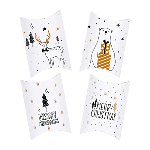 20 Stück Weihnachten Geschenkbox, Keksschachtel Pralinenschachtel Schachtel Klein für Weihnachten Geschenk Weihnachtsdeko mit Aufkleber 20 Stück Weihnachten Geschenkbox, Keksschachtel Pralinenschachtel Schachtel Klein für Weihnachten Geschenk Weihnachtsdeko mit Aufkleber von Kiiwah