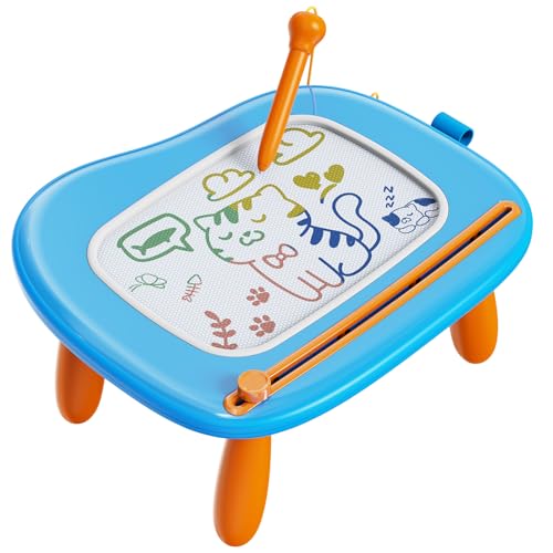 Kikapabi Toddler Kids Toys Gifts,Educational Learning Toys Magnetic Drawing Pad Doodle Board,Birthday/Christmas/New Year Gidts for 1+ Years Old Kids(Blau) von Kikapabi