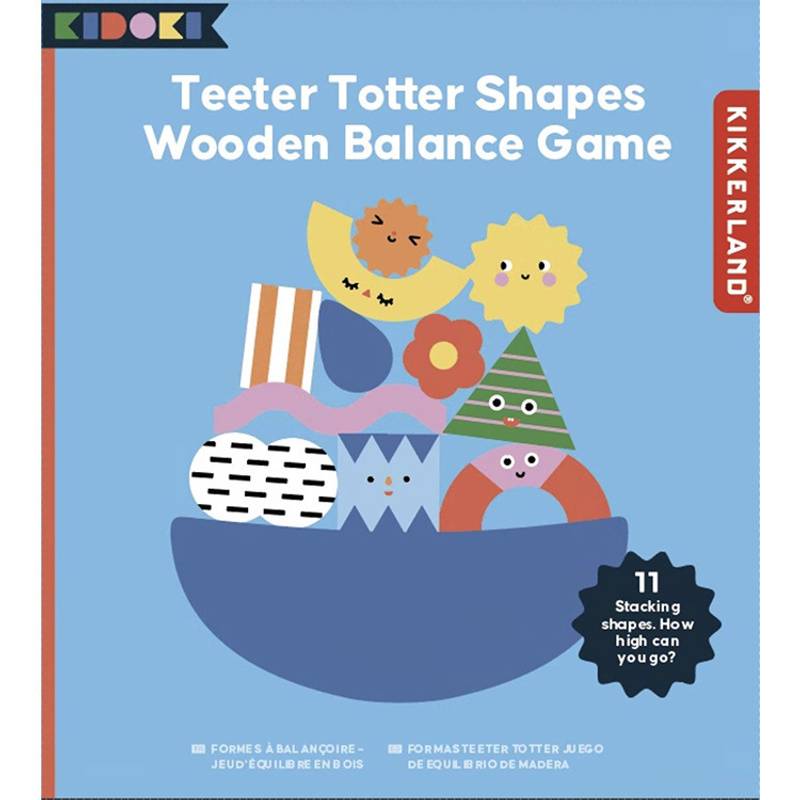 Kidoki - Teeter Totter Shapes Wood Balance Game (Spiel) von Kikkerland Europe