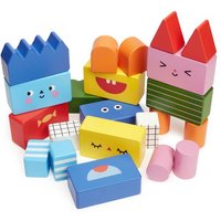 Stack & Mix Wooden Building Blocks von Kikkerland Europe