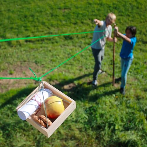 Kikkerland Hucklebery Cable Transport Kit - Modellbaukit für Kinder - Grün, Metall, Acrylfarbe, Unisex, Modern, Auto-Thema, Nicht zusammenklappbar von Kikkerland
