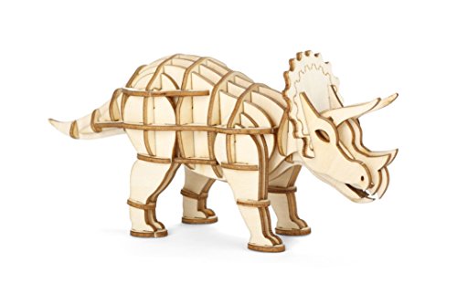 Kikkerland Triceratops 3D Wooden Puzzle (GG122) von Kikkerland