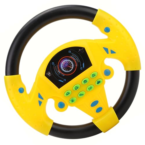 Baby Bildung Copilot Lenkradmusik Kinder Intelligentes Spielzeug Intelligent (Gelb) von Kikumi
