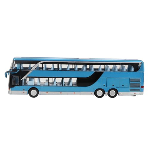Electric 1: 32 Legiertermodell -Bus -Model Spielzeug mit Leichter Musik für Kinder Kindergeschenk (Blau) von Kikumi