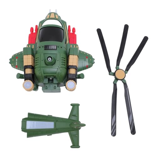 Hubschrauberflugzeug Transformieren Kampfflugzeugspielzeug mit Musik und Lichter für Kleinkinder Kinder Hubschrauberflugzeug Transformieren Kampfflugzeugspielzeug mit Musik und Lichter für Kleinkinder Kinder von Kikumi