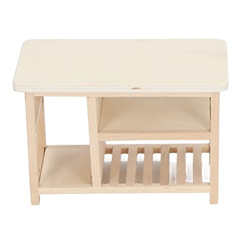 Kikumi 1:12 Skala Dollhouse Storage Tisch Holz Miniatur Unbaut Simulation Dollhouse Möbeltisch von Kikumi