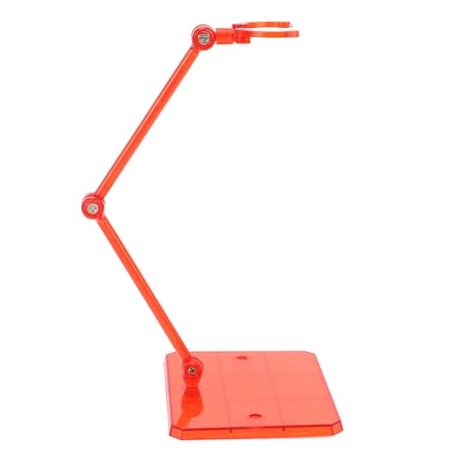 Kikumi 10 Sätze von Aktionsfiguren Stehen Flexibler Hochstabilitätspuppenhalter für eine 6 -Zoll -Modellanzeige (Transparent rot) von Kikumi