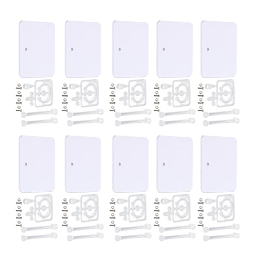 Kikumi 10PCSSET Assembly Action Abbildung Anzeige Halter Basispuppenmodell Support Ständer mit Zubehör für 1/144 (Weiß) von Kikumi