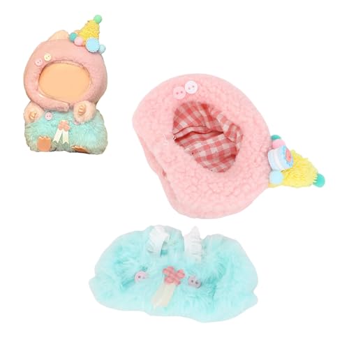 Kikumi 17 cm Puppenkleidung Set Plush Fasertuch Leicht zu Kleiden Puppenkleid Hut Kleidung Accessoires Kikumi 17 cm Puppenkleidung Set Plush Fasertuch Leicht zu Kleiden Puppenkleid Hut Kleidung Accessoires von Kikumi
